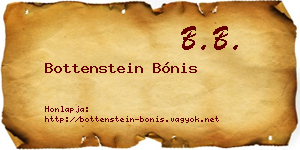 Bottenstein Bónis névjegykártya