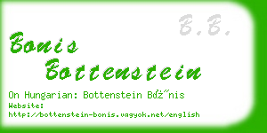 bonis bottenstein business card